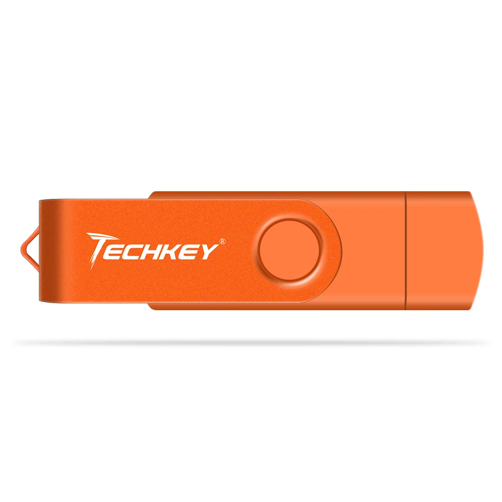 OTG USB флеш-накопитель, флеш-накопитель, смартфон, 4 ГБ, 8 ГБ, 16 ГБ, 32 ГБ, флеш-накопитель memoria Cel, Внешняя память для телефона Android - Цвет: orange