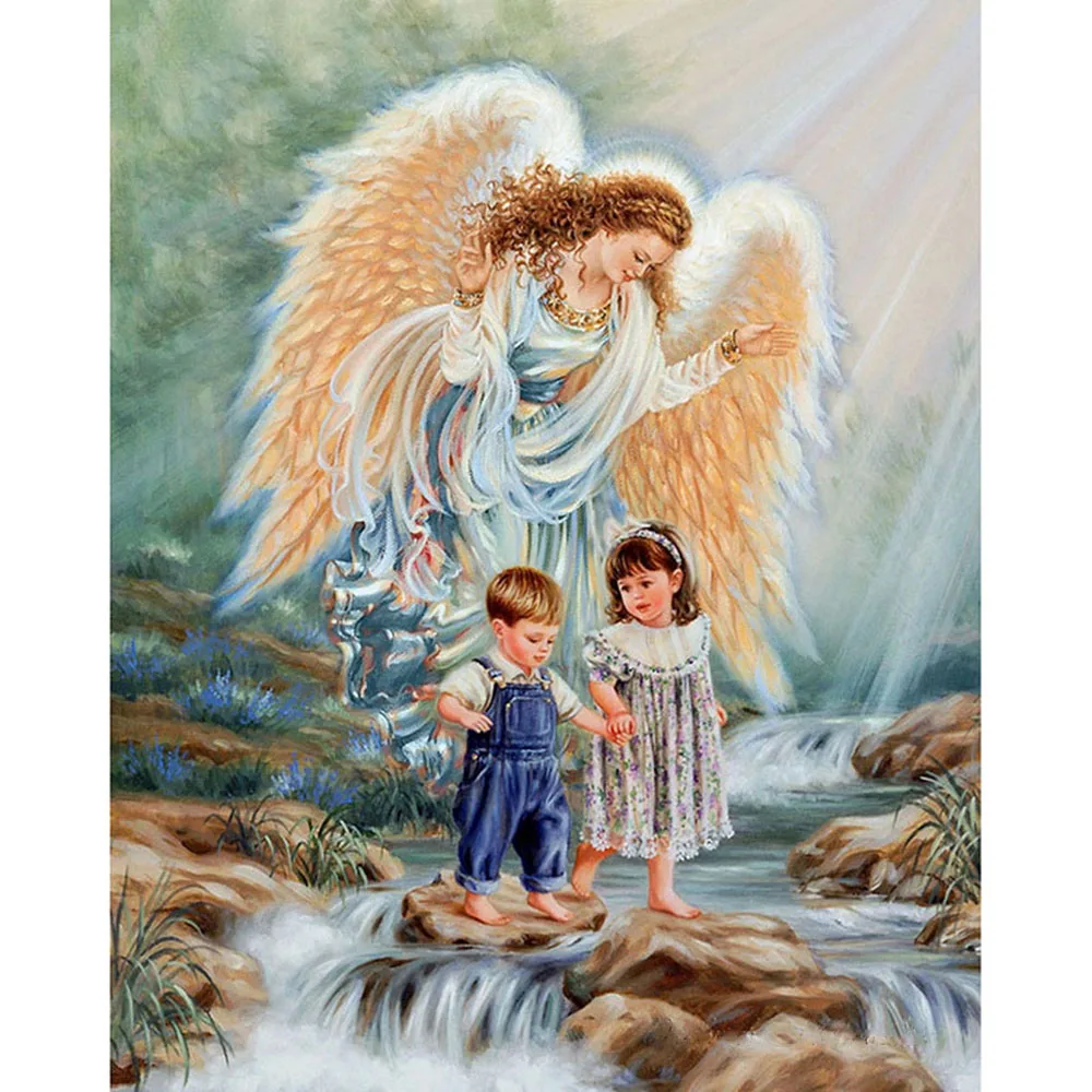 

5d DIY Diamond Painting Angels and Children Cross Stitch Diamond Embroidery scenery Patterns rhinestones Mosaic home decor Gift
