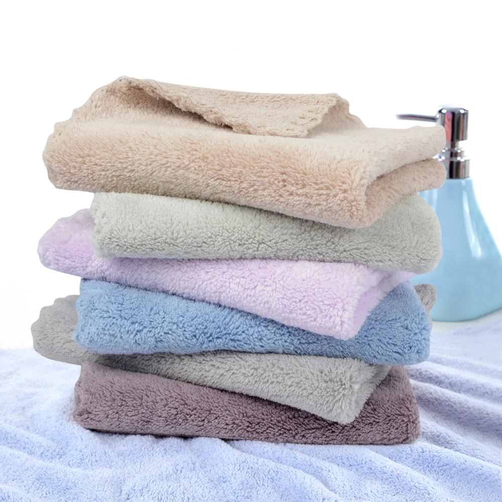 Reusable Facial Cloth Face Makeup Remover Cloths Face Cleaning Towels Soft Microfiber Washcloths 12inch x 12inch 6/12 Pack