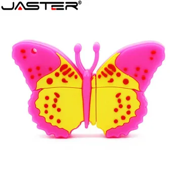 

JASTER USB 2.0 Butterfly USB flash drive cartoon Pen Drive minions Memory stick pendrive 4GB 8GB 16GB 32GB 64GB USB stick gift