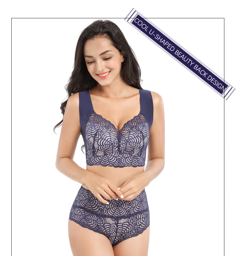 New design sexy women underwear brassiere gather plus bra set