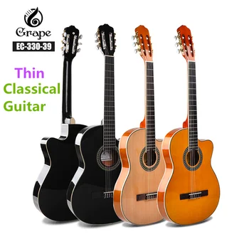 

Classical Guitar Thin Body Acoustic Electric 39 Inch Nylon String Guitarra 6 Strings Pickup Guitars Spruce Wood Guitars Cutaway