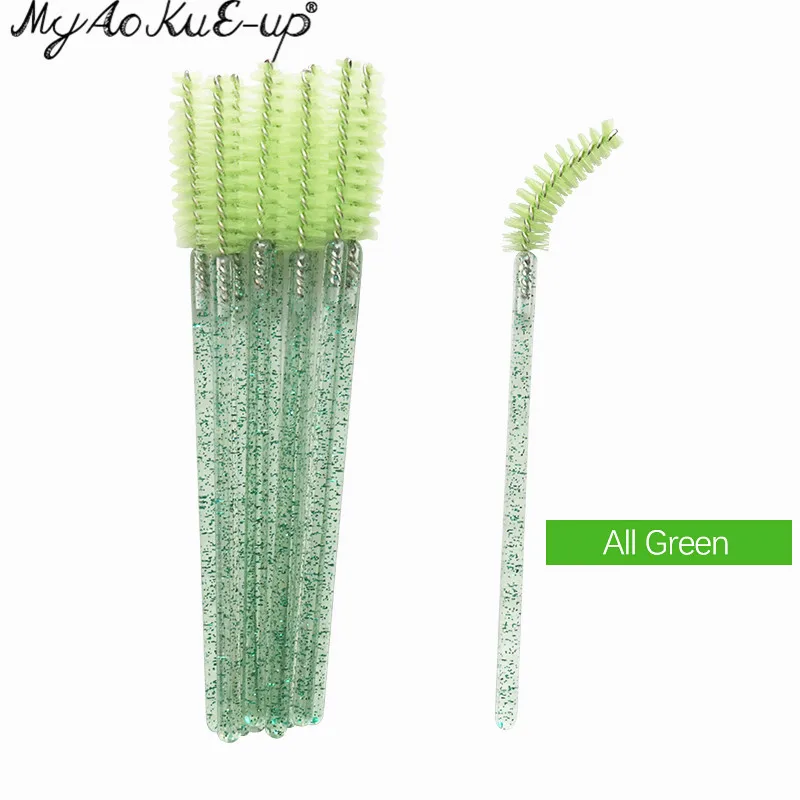 Crs All Green Новые Хрустальные ресницы 150 шт Алмазная ручка кисть тушь для ресниц палочки Аппликатор Косметическая кисть одноразовые кисти для макияжа инструменты - Handle Color: Crs All Green