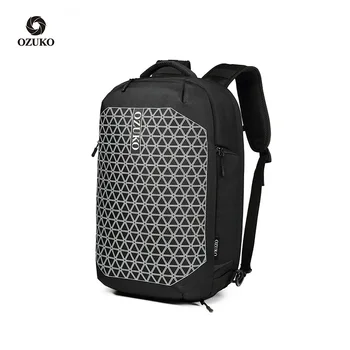 

New Style Backpack Men's USB Business Oxford Cloth Backpack Outdoor Waterproof Large Capacity Travel Computer Bag