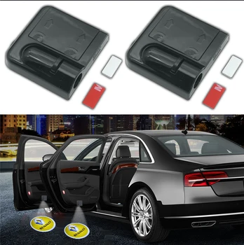 2 Stuks Shadow Lamp Projector Licht Auto Led Draadloze Deur Auto Logo Licht Welkom Decor Lamp Laser Auto Licht Auto accessoires
