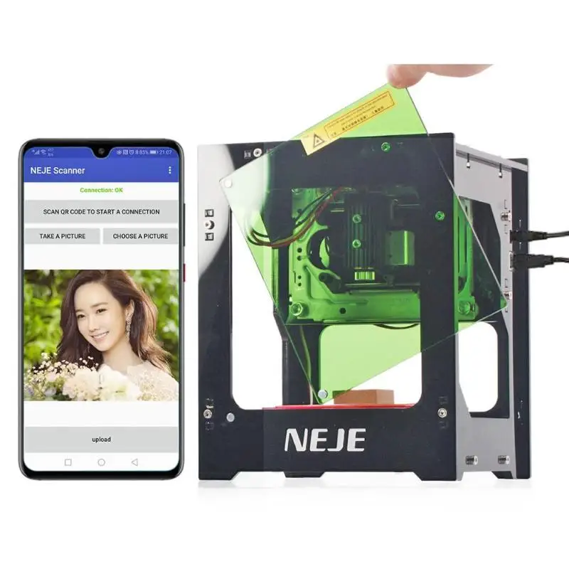 NEJE KZ 3000mw DIY деревянный маршрутизатор Настольный мини CNC лазерный гравировальный станок