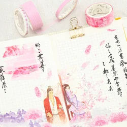 Autocollants pour carnet de notes, 22 modèles, 8 pièces/ensemble, Art et Style ancien, petite fille fraîche, matériaux, fonds de base, rubans Washi 