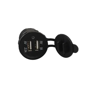 

5V 3.1A Dual USB Car Cigarette Lighter Mobile Phone Charger For Car Motorcycle Boat Tractor Fast Charger Car Accessories #PY10