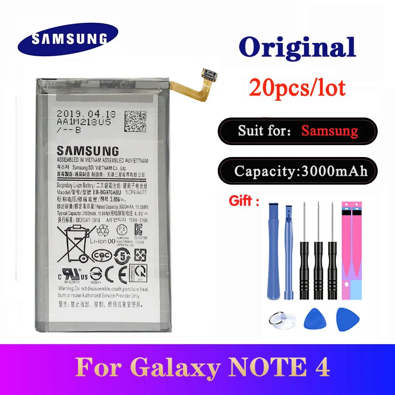 20 шт./лот фотоаккумулятор для Samsung Galaxy S10 E G9700 | Мобильные телефоны и аксессуары