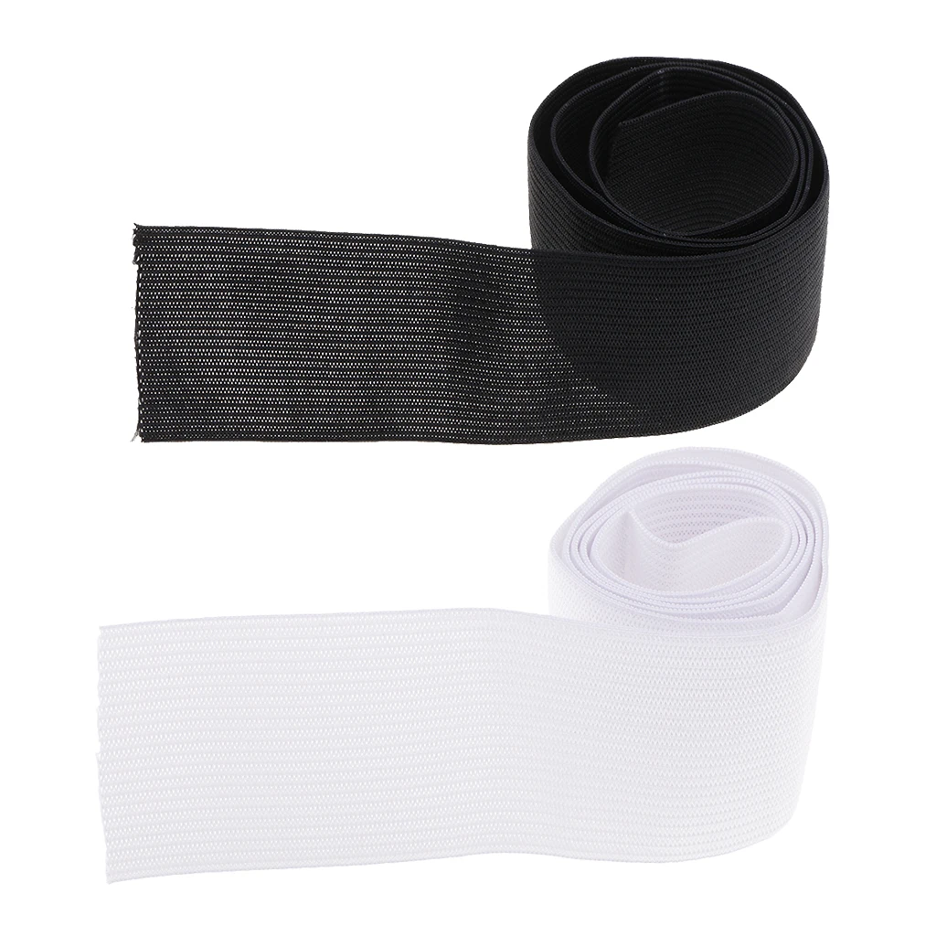 Balck and White Heavy Stretch Knit Elastic Spool for Headband Bra Dress Sewing Trim DIY Crafts