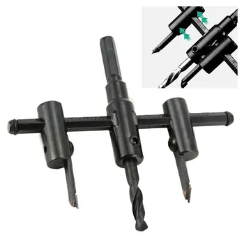 

30-120MM DIY Tool Woodworking Reaming Drill Bit Round Cutter Adjustable Metal Wood Hole Saw Drill Bit Cutter Kit