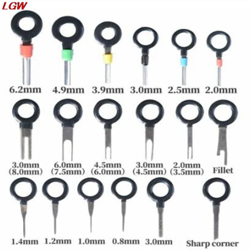 

36/38pcs car terminal ejector kit removal tool wire plug connector puller puller release pin electrical wiring crimping