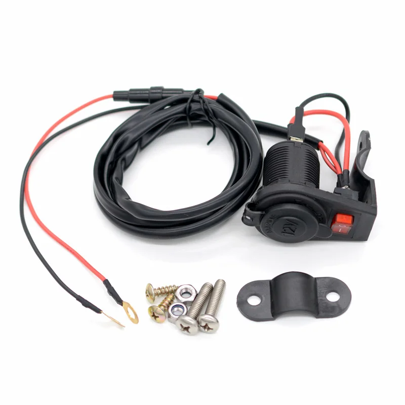 12 V-24 V пробки прикуривателя Тип Мощность разъем зарядки телефона велосипед аксессуары Водонепроницаемый Портативный Moto автомобильное электрическое зарядное устройство - Цвет: 1 Pcs
