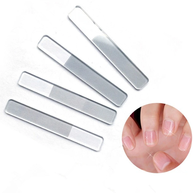 Профессиональная прочная нано стеклянная пилка для ногтей прозрачная шлифовальная Полировка шлифовальный дизайн ногтей Маникюрный Инструмент для полировки ногтей