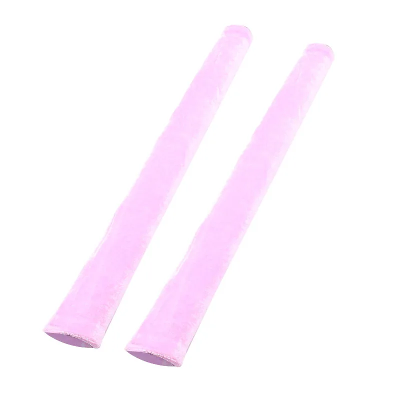 Высокий 1 пара защитный чехол для холодильника дверная ручка мягкая кухонная ручка холодильника Чехлы для капель пятен UEJ - Цвет: Розовый