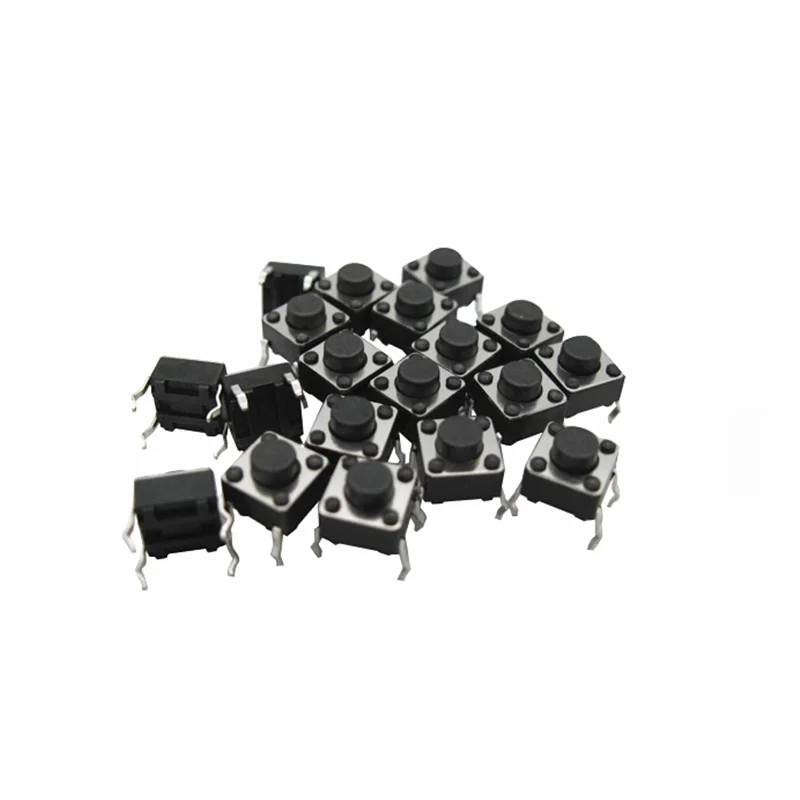 20Pcs 6x6x4.3/5/6/7/8/9/10/11/12/13/14/15MM Takt Schalter Push Button 4PIN Micro Schalter Für Induktion Herd/Platine Taste – Detail 2