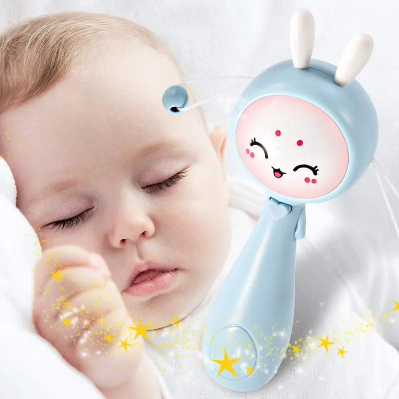 Погремушка для младенцев 0-1 лет, игрушка для укуса, детская музыкальная игрушка shou yao gu, мягкая детская мультяшная развивающая игрушка для детей раннего возраста