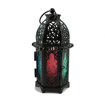 

Vintage Iron Candle Holder Lantern European Candelstick Christmas Desktop Decoration Home Decoration Accessories Birthday Gift