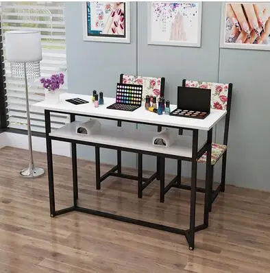 New manicure table single double manicure shop table special price economic simple modern and chair set