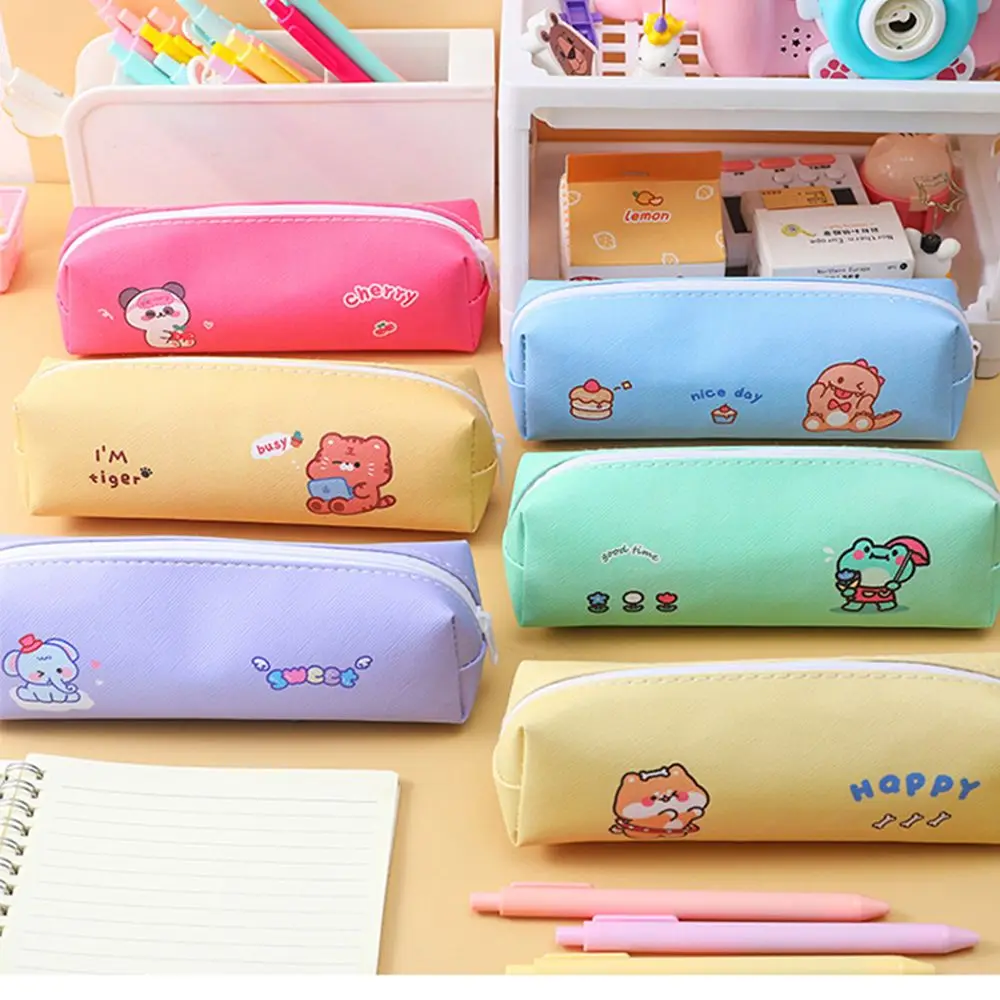 Durable Cartoon Animals Multi-function Portable Cosmetics Case Pen Pencil Bag Stationery Storage Makeup Pouch | Канцтовары для