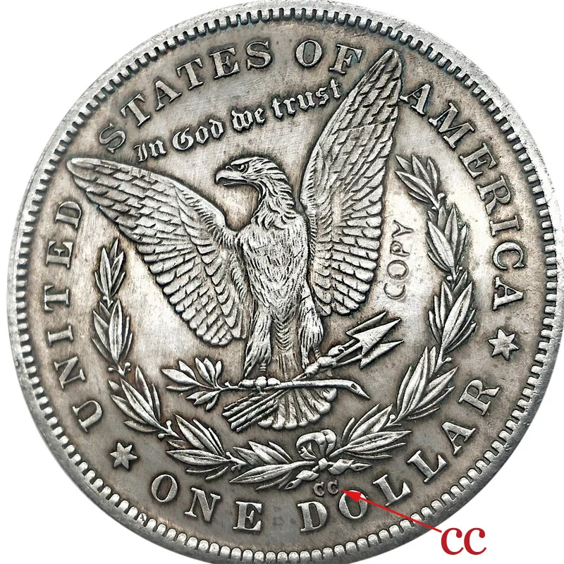 Копия монет Моргана доллара США 1881 - Цвет: 1881-CC