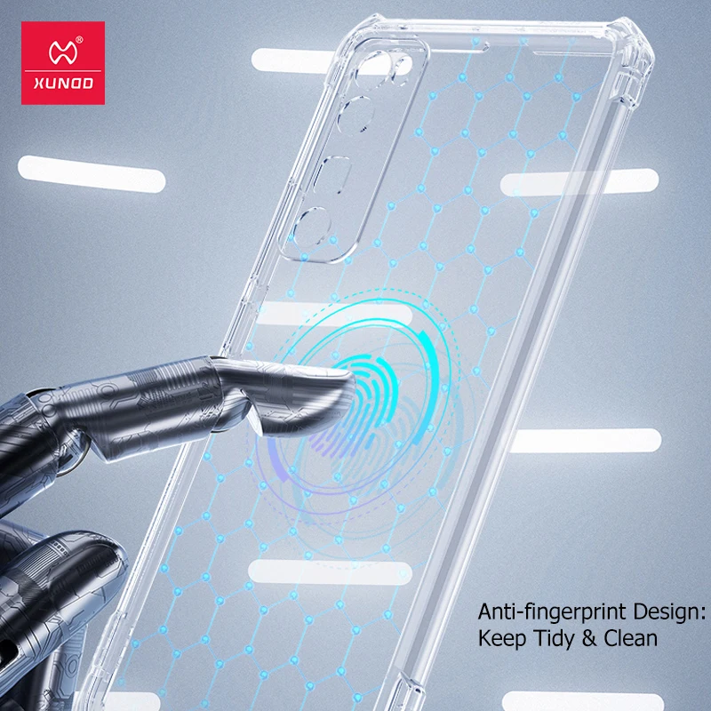 Чехол Xundd для Huawei P40 Lite чехол телефона противоударный прозрачный с перчатками