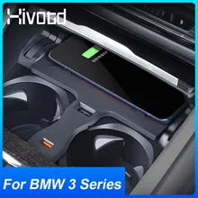 Chargeur de voiture sans fil rapide 15W pour BMW série 3, QI, G20 GT 2020 2021, support de téléphone, accessoires de chargement pour Iphone 