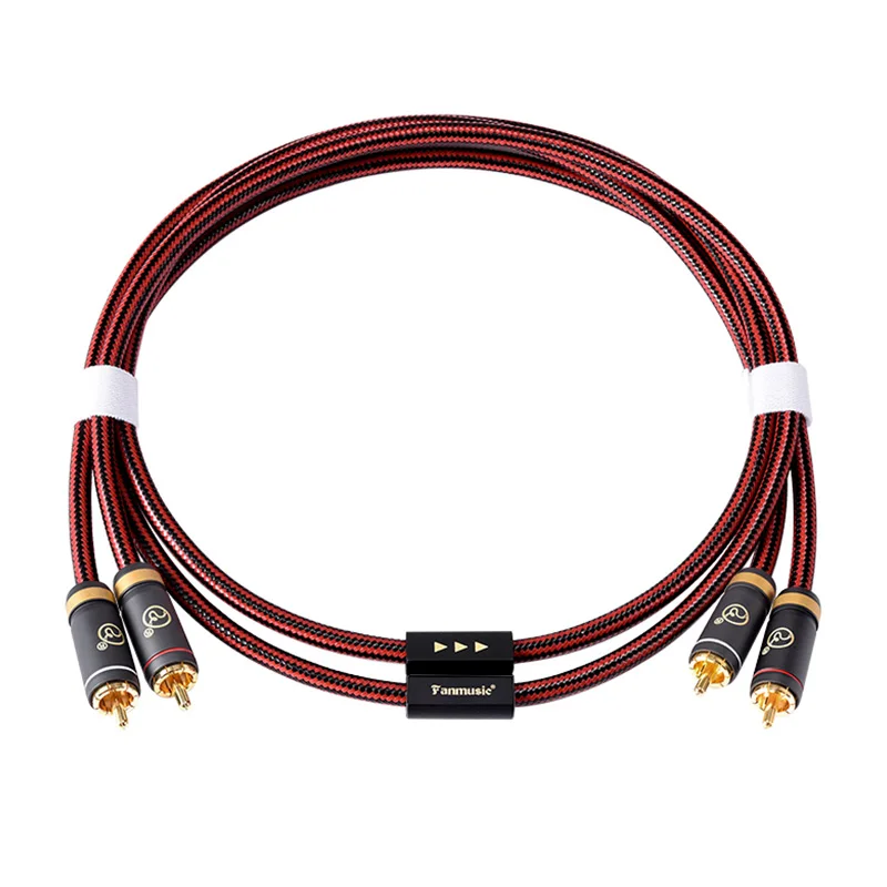 

Fanmusic ZY Cable ZY-392 Double Lotus Head Signal Line ZY392 Advanced Version Cable