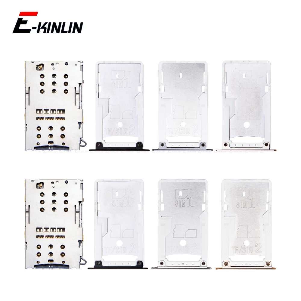 

Sim Card / Micro SD Card Tray Socket Holder Slot Container Connector Adapter Reader Parts For XiaoMi Redmi Note 4 4X Global