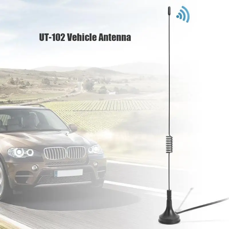 UT-102 SMA типа «мама» 144/430MHzUHF VHF двухполосный автомобильный антенна для мобильного телефона для PX-888 UV-5R TG-K4AT TC-268 KG-699E LT-6288