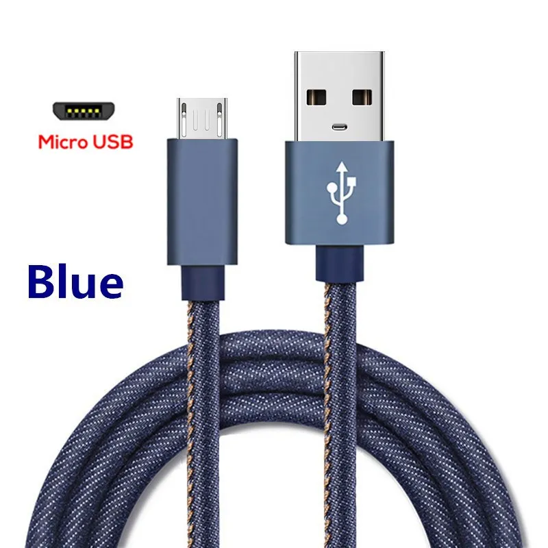 Micro USB кабель для быстрой зарядки USB кабель для передачи данных нейлоновый шнур для синхронизации 3A для samsung Xiaomi huawei Redmi Note 4 5 Android Microusb Кабели - Цвет: Blue