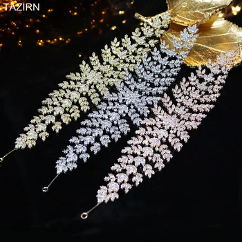 2022 Soft Zircon Hairbands for Wedding Birthday Headwear CZ Tiaras Bride Headband Hair Jewelry Party Headpieces Women Hair-Hoop 4