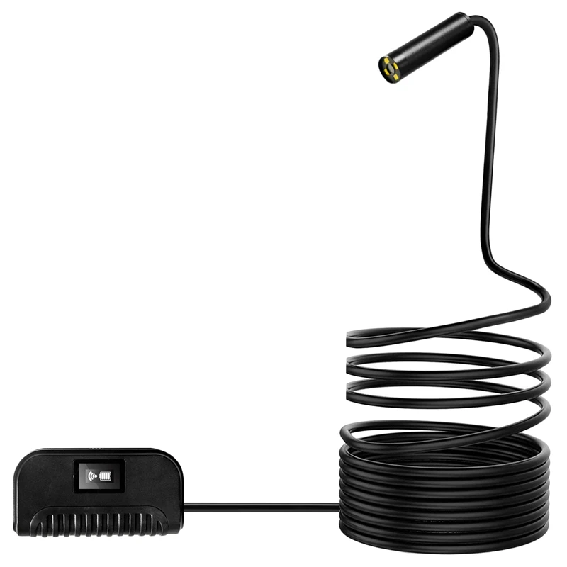 

5.0Mp Wifi Endoscope Camera Ip68 1944P Hd Inspection Camera Snake Semi-Rigid for Android Iphone Ios