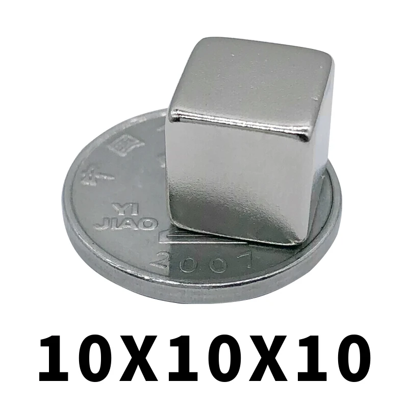 

50/100/200pcs Square NdFeB Rare Earth Magnet 10*10*10mm Magnets Strong Block Square Rare Earth Neodymium Magnets 10x10x10mm