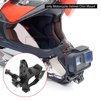 

Protective Gears Safety Driving Sports Easy Install Strap Motion Recorder Motorcycle Helmet Chin Mount For GoPro 8 Action Camera
