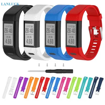 

Silicone Strap for Garmin Vivosmart HR Band Smart Sports Watch Bracelet Soft Fashion Replacement Wristband Adapter Accessories
