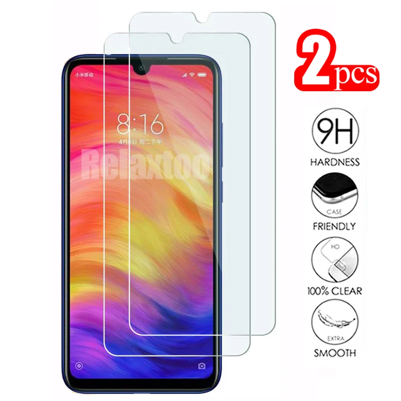 

2pcs safety glass on redmi note 7 tempered glass For xiaomi redmi note 7 screen protector xaomi red mi note7 protective glas 9h