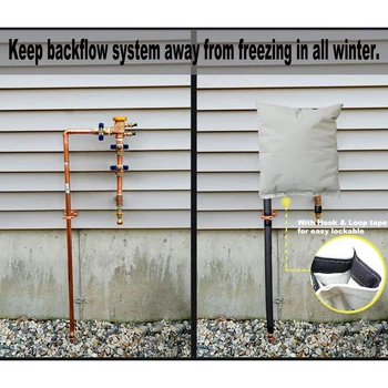 

Outdoor Backflow Insulation Preventer Cover Insulated Pouch For Winter Pipe Freeze Protection Valve Backflow Preventer For Water