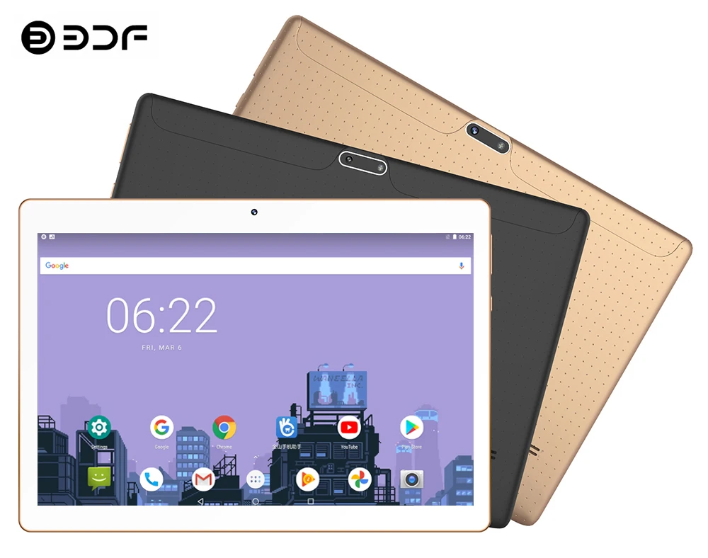 BDF 2022 Newest 10 Inch Android 9.0 Tablet - Octa Core, 3G Phone Call, 4GB RAM, 64GB Storage, WiFi, Bluetooth, Google Play Pro Tablet 10.1 Description Image.This Product Can Be Found With The Tag Names Computer Office, Tablet pc, Tablets