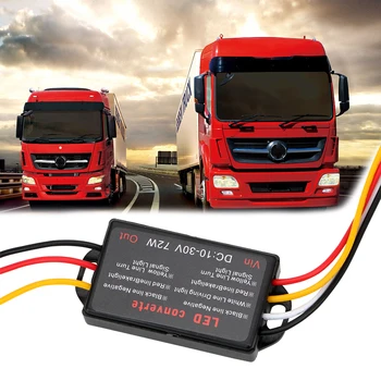 

LEEPEE Multi-function Universal 10-30V LED Side Light Modified Lamp Brake Flash Controller DRL Controller For Truck Pickup Truck
