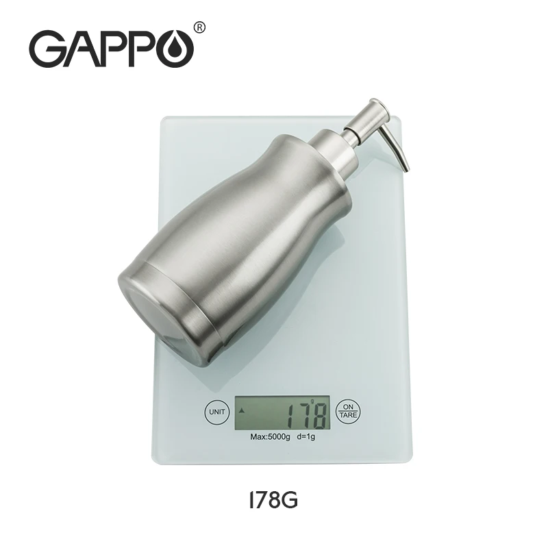 Gappo Stainless Steel Liquid Soap Dispenser Bottle Nickel Brushed Hand Soap Dispenser Bathroom Hardware Accessories Y35062 images - 6