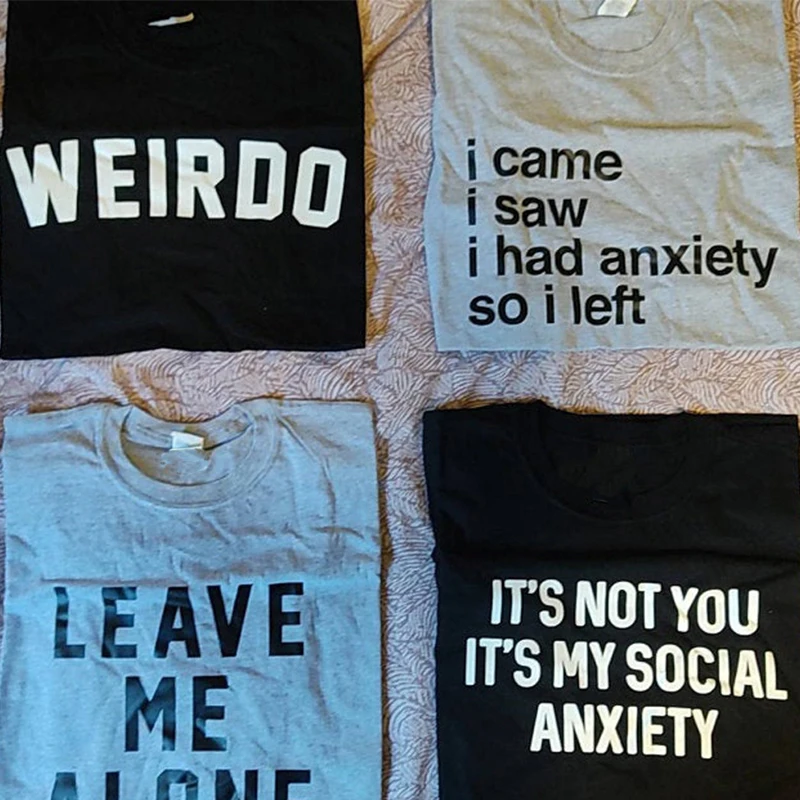 

LEAVE ME ALONE Funny Women T-shirts shirt Graphic harajuku Letter Print T-shirt lady tops Gift Female clothes ropa mujer