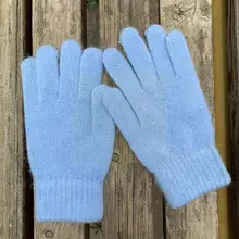

Gloves Female Winter Korean Version Cute Plus Velvet Warmth Warmth Finger Gloves Riding Student Cute A9o9