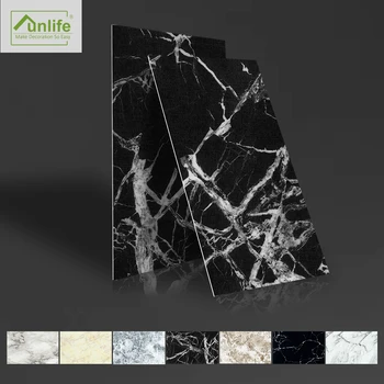 

Funlife 30x60cm Black and White Marble Wall Sticker Waterproof Adhesive Tile Sticker For Kitchen Bathroom Furniture Home decor