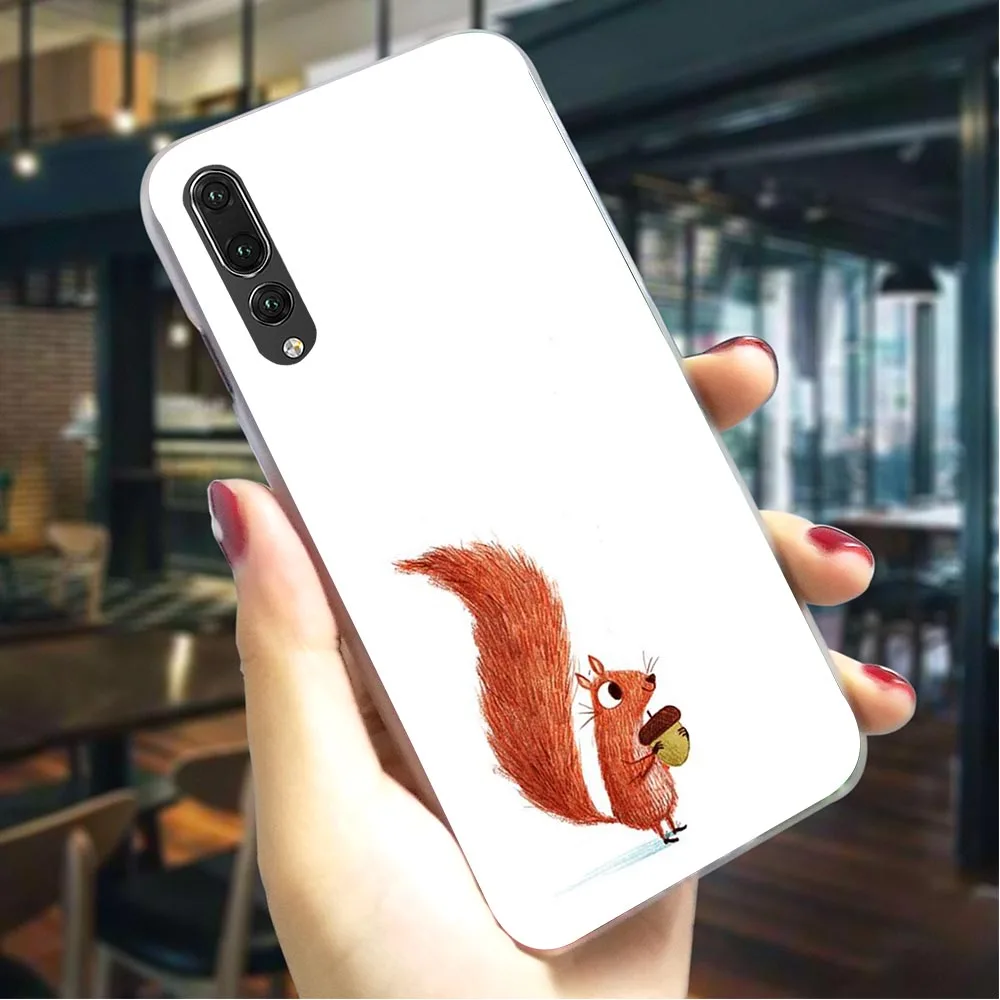 Чехол для телефона Huawei P20 милый чехол в виде белки P9 Lite Mini/2017 P10 20 30 Pro P Smart Z Mate 10 |