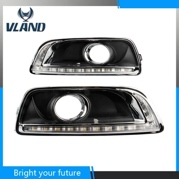 

2Pcs ABS Daytime Running Lights For Chevrolet Malibu 2011-2015 White+Yellow Turn Signal Lamp DRL