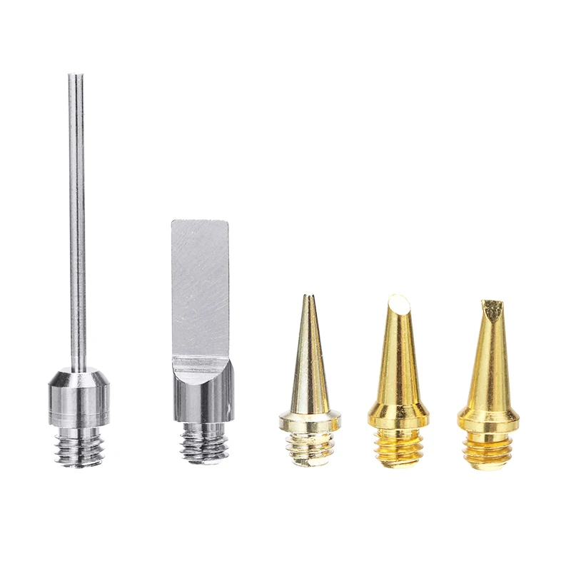 

5pcs Cordless Gas Soldering Iron Tip Kit Butane Gas Welding Soldering Iron Head Torch Pen Tool Fit For HS-1115K Soldering Iron