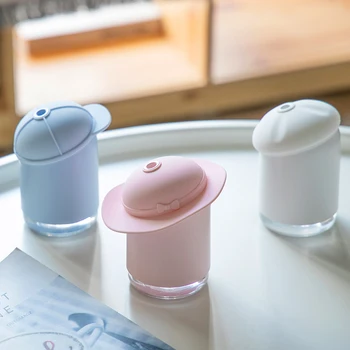 

USB Air Humidifier Fun Cap Portable Ultrasonic Essential Aroma Diffuser Cool Mist Mini Humidifiers With Night Lamp For Home Car