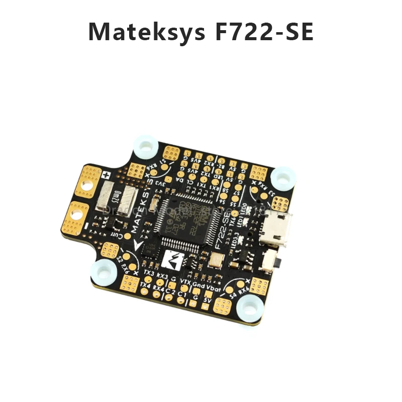Matek System F722-SE F7 Dual Gyroscope Flight Controller w/ OSD BEC Current Sensor Black Box for RC FPV Racing Drone RC Parts
