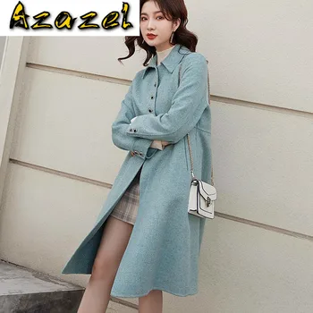 

Women's Clothing Autumn Winter Woman Wool Jacket Coat Female Jackets and Coats Women Clothes Long Blends Jn9509 WPY578
